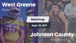 Matchup: West Greene vs. Johnson County  2017