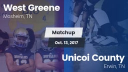 Matchup: West Greene vs. Unicoi County  2017