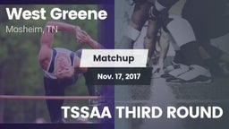 Matchup: West Greene vs. TSSAA THIRD ROUND 2017