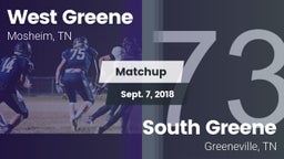 Matchup: West Greene vs. South Greene  2018