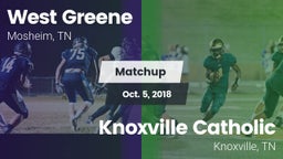 Matchup: West Greene vs. Knoxville Catholic  2018