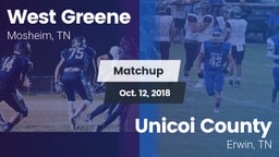 Matchup: West Greene vs. Unicoi County  2018