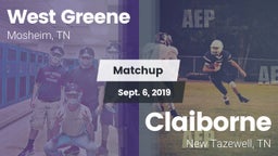 Matchup: West Greene vs. Claiborne  2019