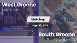 Matchup: West Greene vs. South Greene  2019