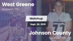Matchup: West Greene vs. Johnson County  2019