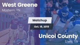 Matchup: West Greene vs. Unicoi County  2019
