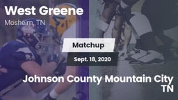 Matchup: West Greene vs. Johnson County Mountain City TN 2020