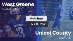 Matchup: West Greene vs. Unicoi County  2020
