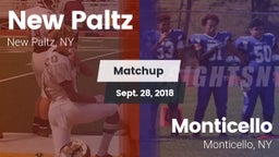 Matchup: New Paltz vs. Monticello  2018