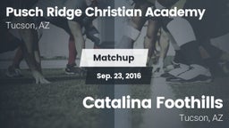 Matchup: Pusch Ridge Christia vs. Catalina Foothills  2016