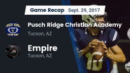 Recap: Pusch Ridge Christian Academy  vs. Empire  2017