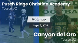 Matchup: Pusch Ridge Christia vs. Canyon del Oro  2018