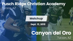 Matchup: Pusch Ridge Christia vs. Canyon del Oro  2019