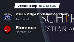 Recap: Pusch Ridge Christian Academy  vs. Florence  2020