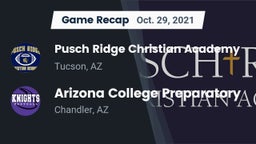 Recap: Pusch Ridge Christian Academy  vs. Arizona College Preparatory  2021