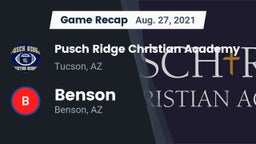 Recap: Pusch Ridge Christian Academy  vs. Benson  2021