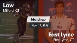 Matchup: Law vs. East Lyme  2016