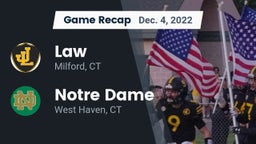 Recap: Law  vs. Notre Dame  2022