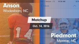 Matchup: Anson vs. Piedmont  2016