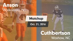 Matchup: Anson vs. Cuthbertson  2016