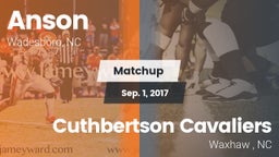 Matchup: Anson vs. Cuthbertson Cavaliers 2017