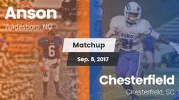 Matchup: Anson vs. Chesterfield  2017
