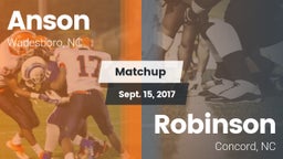 Matchup: Anson vs. Robinson  2017