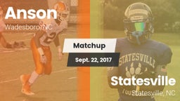 Matchup: Anson vs. Statesville  2017