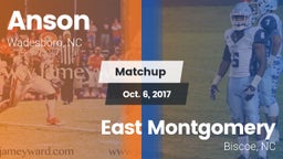 Matchup: Anson vs. East Montgomery  2017