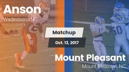 Matchup: Anson vs. Mount Pleasant  2017
