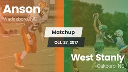 Matchup: Anson vs. West Stanly  2017