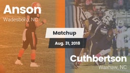 Matchup: Anson vs. Cuthbertson  2018