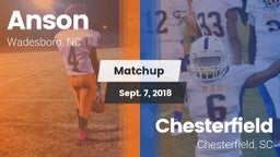 Matchup: Anson vs. Chesterfield  2018