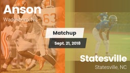 Matchup: Anson vs. Statesville  2018