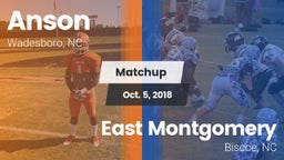 Matchup: Anson vs. East Montgomery  2018