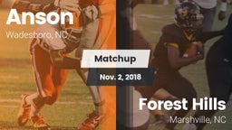 Matchup: Anson vs. Forest Hills  2018