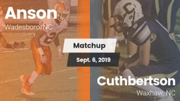 Matchup: Anson vs. Cuthbertson  2019