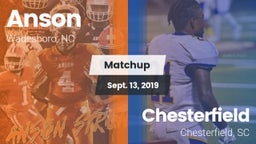 Matchup: Anson vs. Chesterfield  2019