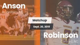 Matchup: Anson vs. Robinson  2019