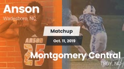 Matchup: Anson vs. Montgomery Central  2019