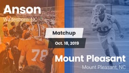 Matchup: Anson vs. Mount Pleasant  2019