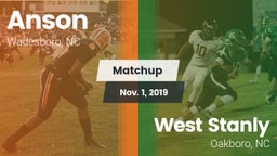 Matchup: Anson vs. West Stanly  2019