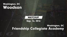 Matchup: Woodson vs. Friendship Collegiate Academy  2016