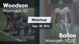 Matchup: Woodson vs. Ballou  2016