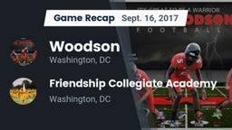 Recap: Woodson  vs. Friendship Collegiate Academy  2017