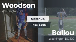 Matchup: Woodson vs. Ballou  2017