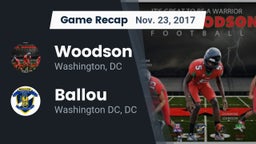 Recap: Woodson  vs. Ballou  2017