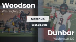Matchup: Woodson vs. Dunbar  2018