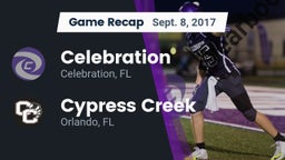 Recap: Celebration  vs. Cypress Creek  2017