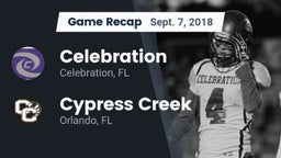 Recap: Celebration  vs. Cypress Creek  2018